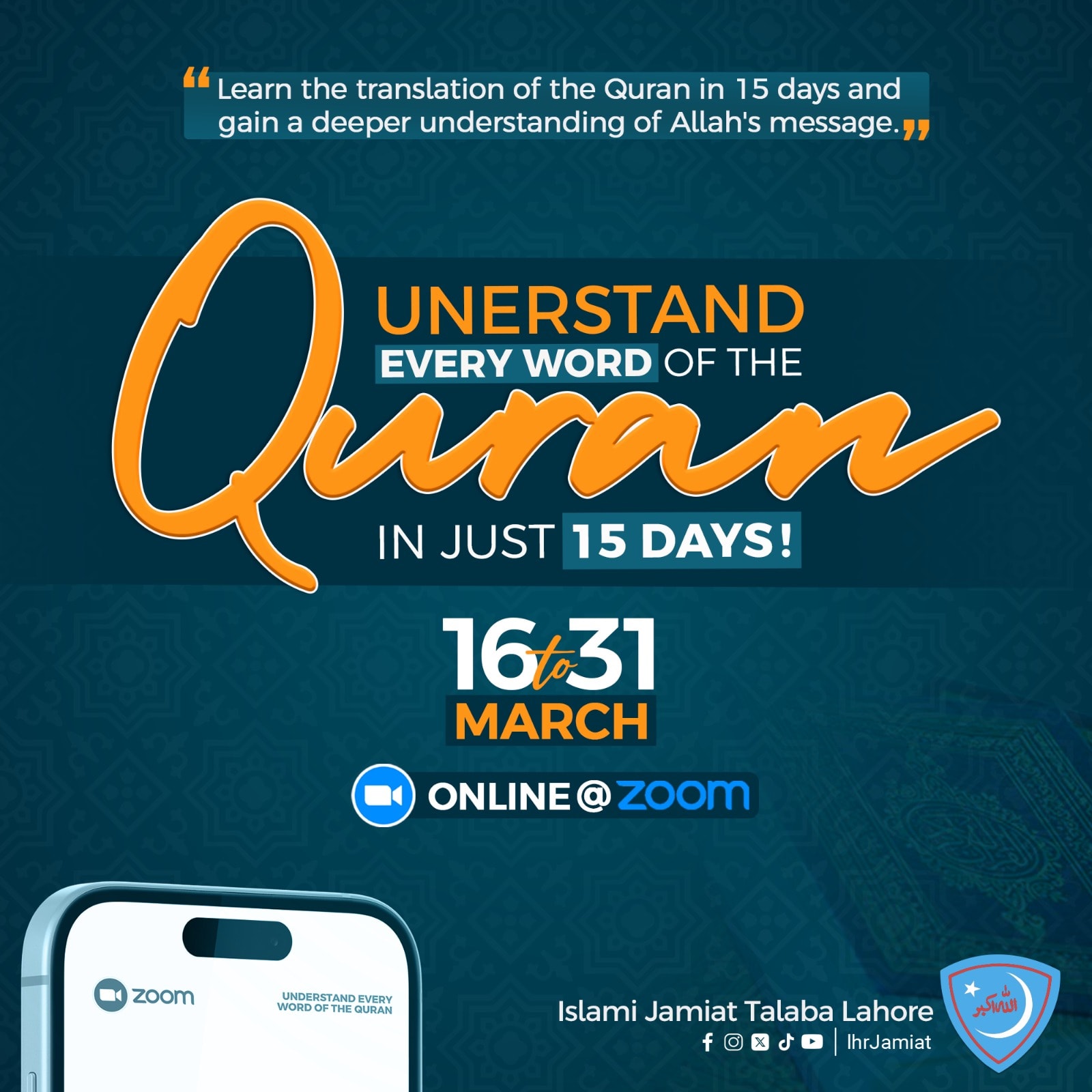 16 March to 31 March